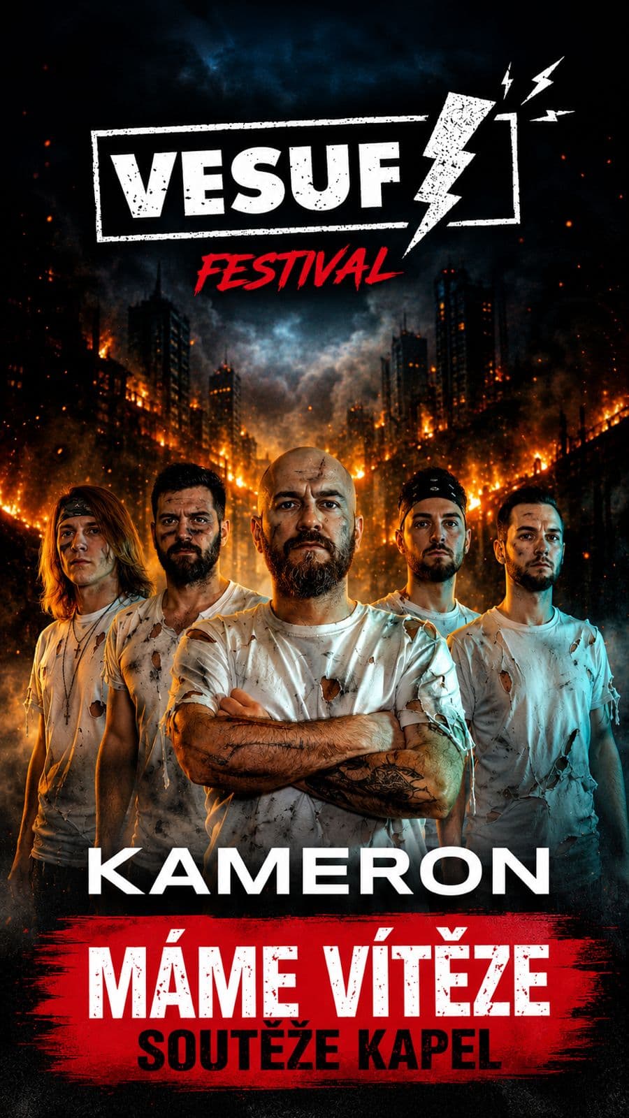 Kameron – vítěz soutěže kapel Vesuf 2026